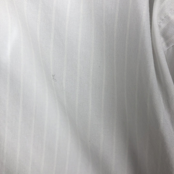 Ralph Lauren YARMOUTH Long Sleeve Button-Down Striped Shirt, Men's Size L cotton white type Vintage Second Hand