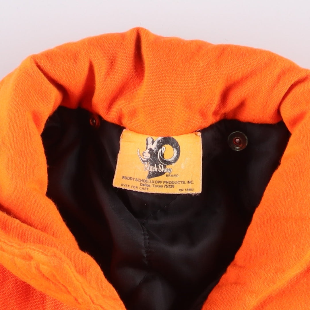 Vintage 1980'S Black Sheep padded hunting jacket, men's size XL unclear orange type Vintage Second Hand