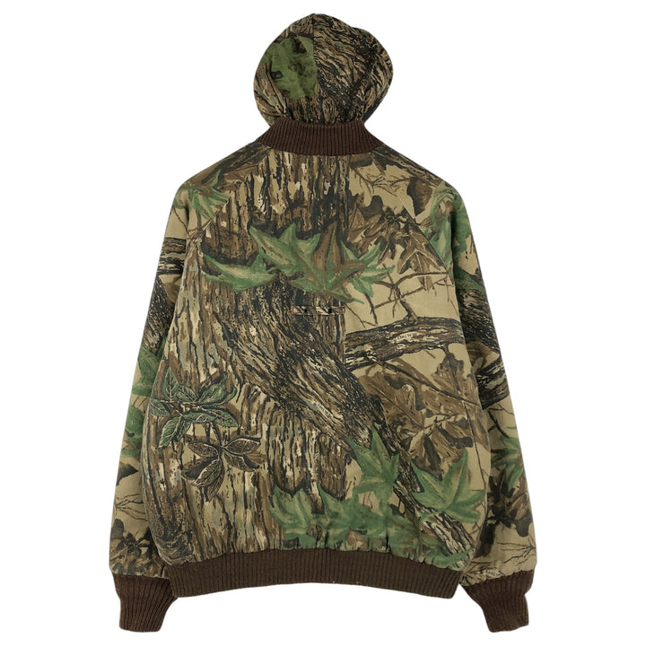 Special Price: Duxbak Camouflage Pattern Realtree Camo Padded Parka Puffer Jacket, Men's Size XL, Vintage unclear Khaki type Vintage Second Hand