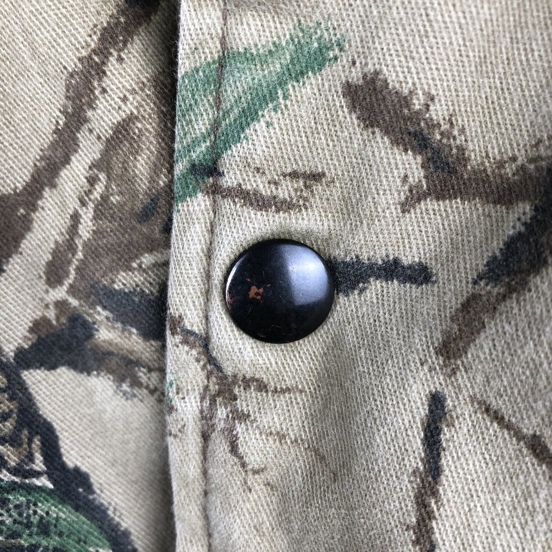 Special Price: Duxbak Camouflage Pattern Realtree Camo Padded Parka Puffer Jacket, Men's Size XL, Vintage unclear Khaki type Vintage Second Hand