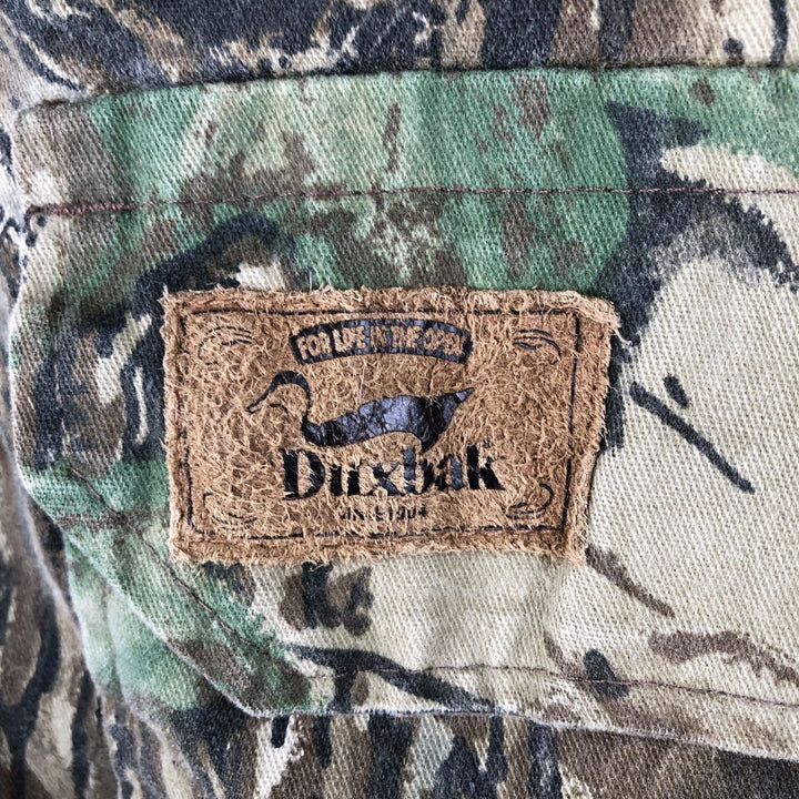 Special Price: Duxbak Camouflage Pattern Realtree Camo Padded Parka Puffer Jacket, Men's Size XL, Vintage unclear Khaki type Vintage Second Hand