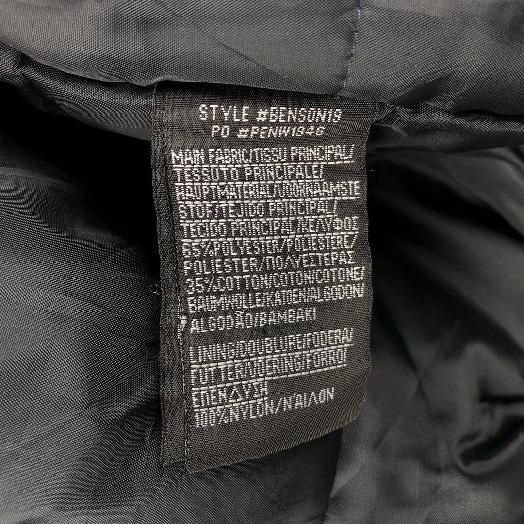 Civilian SCHOTT padded hooded military flight jacket, men's size M polyester black type Vintage Second Hand