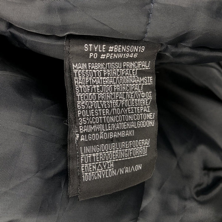 Civilian SCHOTT padded hooded military flight jacket, men's size M polyester black type Vintage Second Hand