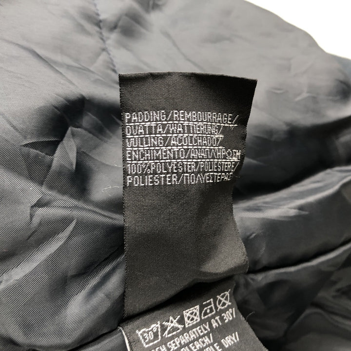 Civilian SCHOTT padded hooded military flight jacket, men's size M polyester black type Vintage Second Hand