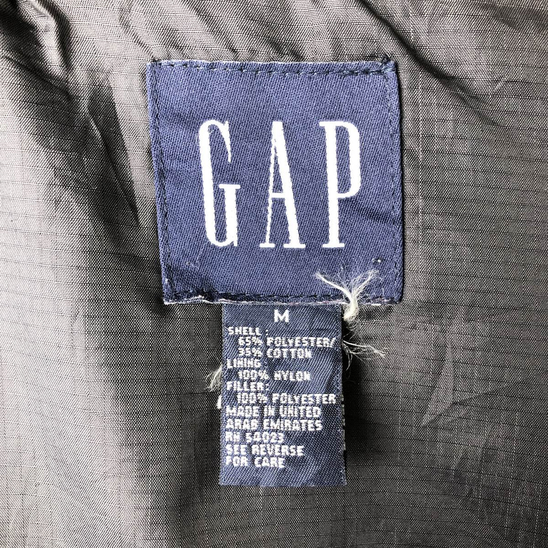 90'S GAP Vintage Padded Vest, Men's Size M polyester black type Vintage Second Hand