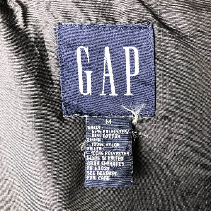 90'S GAP Vintage Padded Vest, Men's Size M polyester black type Vintage Second Hand