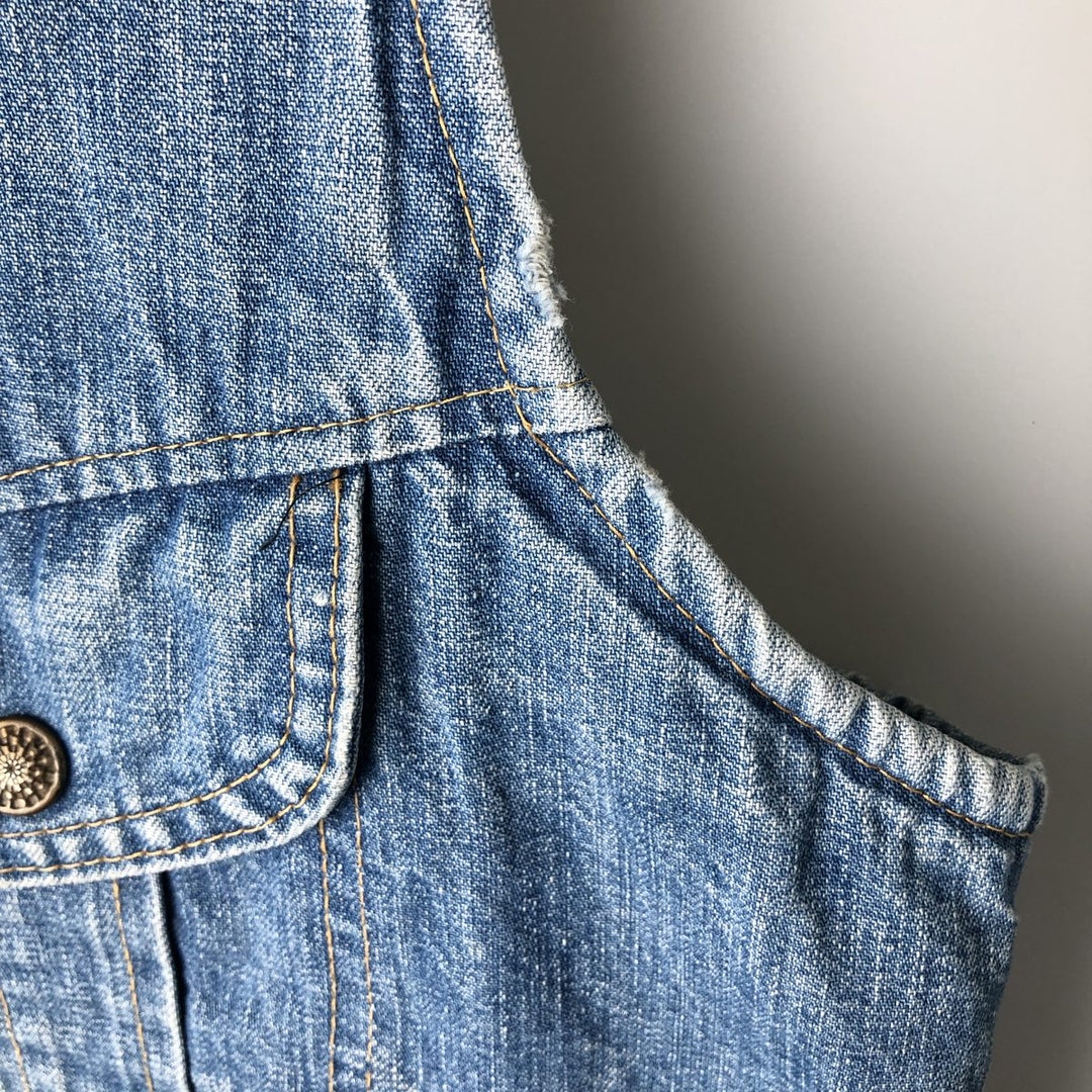 Weather Jack Sportswear Denim Boa Vest, Made in USA, Men's Size M cotton Blue type light blue Vintage Second Hand