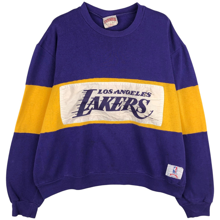 Nutmeg NBA Los Angeles Lakers Sweatshirt, Made in USA, Men's Size XL unclear purple type Vintage Second Hand