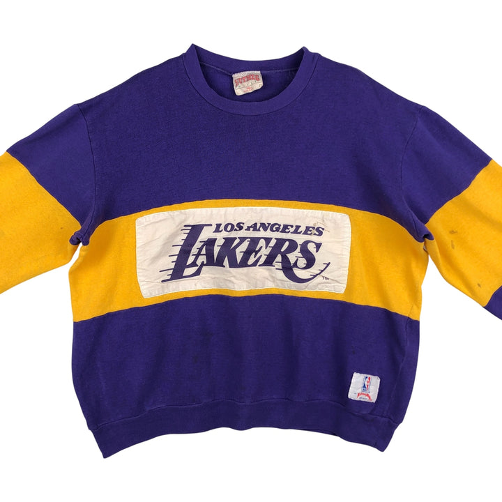 Nutmeg NBA Los Angeles Lakers Sweatshirt, Made in USA, Men's Size XL unclear purple type Vintage Second Hand