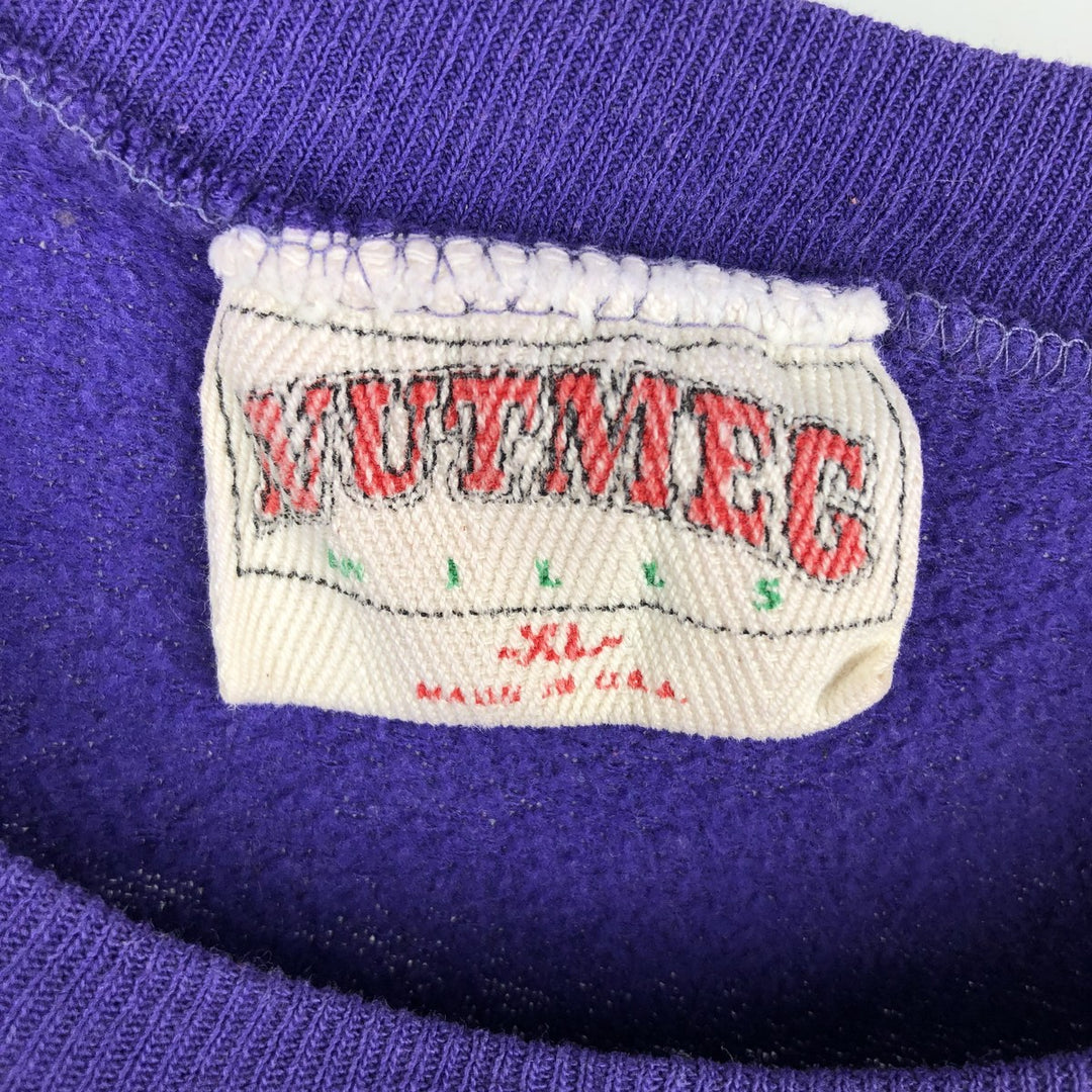 Nutmeg NBA Los Angeles Lakers Sweatshirt, Made in USA, Men's Size XL unclear purple type Vintage Second Hand