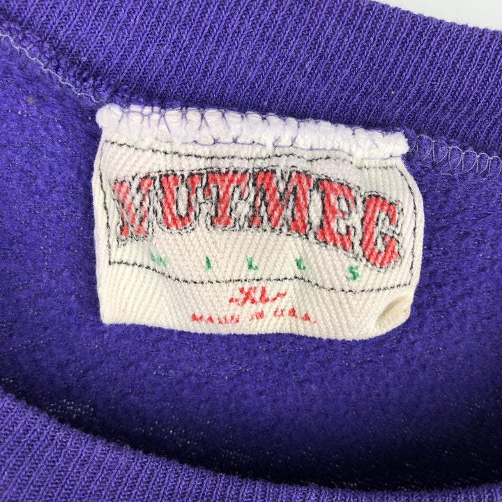 Nutmeg NBA Los Angeles Lakers Sweatshirt, Made in USA, Men's Size XL unclear purple type Vintage Second Hand