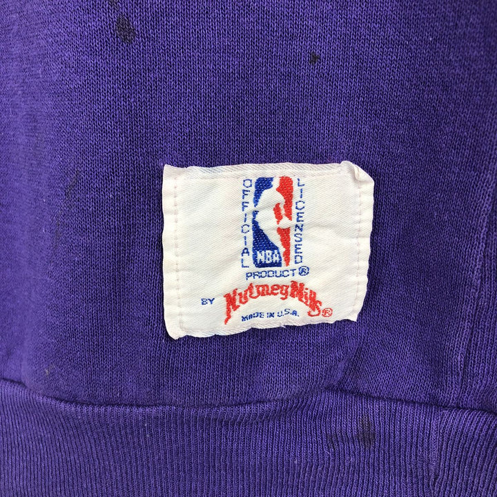 Nutmeg NBA Los Angeles Lakers Sweatshirt, Made in USA, Men's Size XL unclear purple type Vintage Second Hand
