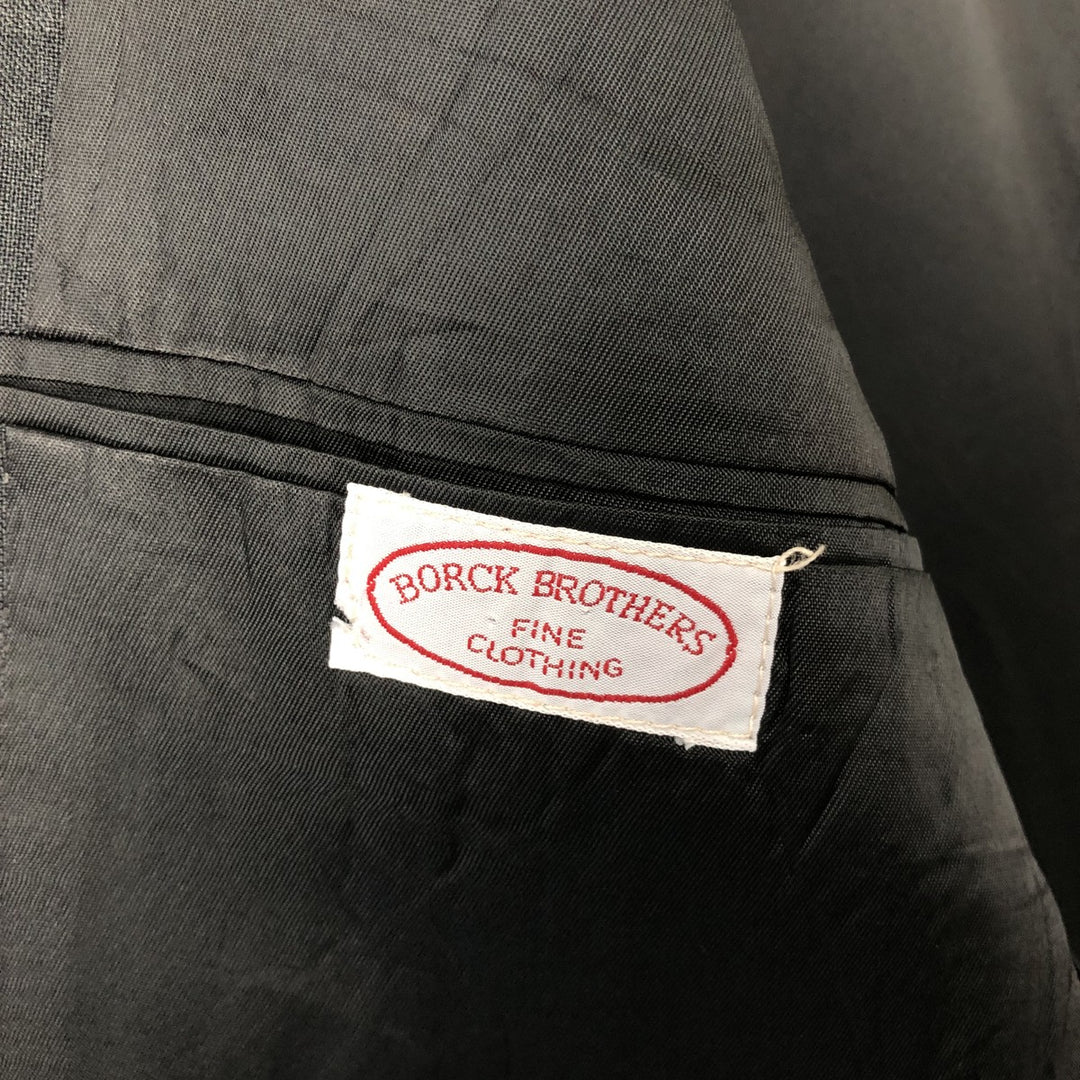 Borck Brothers Tailored Jacket, Made in USA, Men's Size M unclear Charcoal Vintage Second Hand