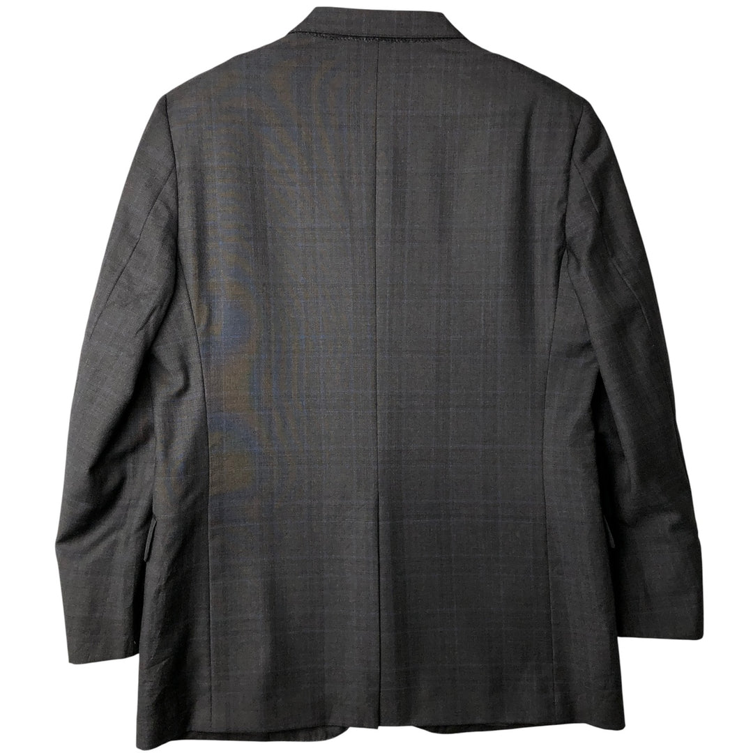 Brooks Brothers 1818 REGENT Check Pattern Wool Tailored Jacket, Made in USA, Men's Size Medium wool Charcoal Vintage Second Hand