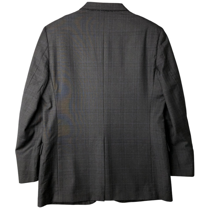 Brooks Brothers 1818 REGENT Check Pattern Wool Tailored Jacket, Made in USA, Men's Size Medium wool Charcoal Vintage Second Hand