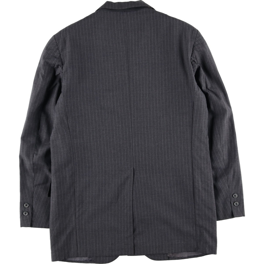 90'S Brooks Brothers MAKERS Stripe Pattern Tailored Jacket, Men's Size Medium, Vintage unclear gray type Vintage Second Hand