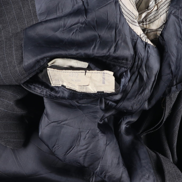 90'S Brooks Brothers MAKERS Stripe Pattern Tailored Jacket, Men's Size Medium, Vintage unclear gray type Vintage Second Hand