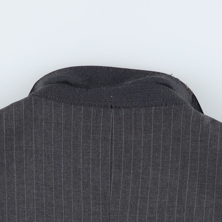 90'S Brooks Brothers MAKERS Stripe Pattern Tailored Jacket, Men's Size Medium, Vintage unclear gray type Vintage Second Hand