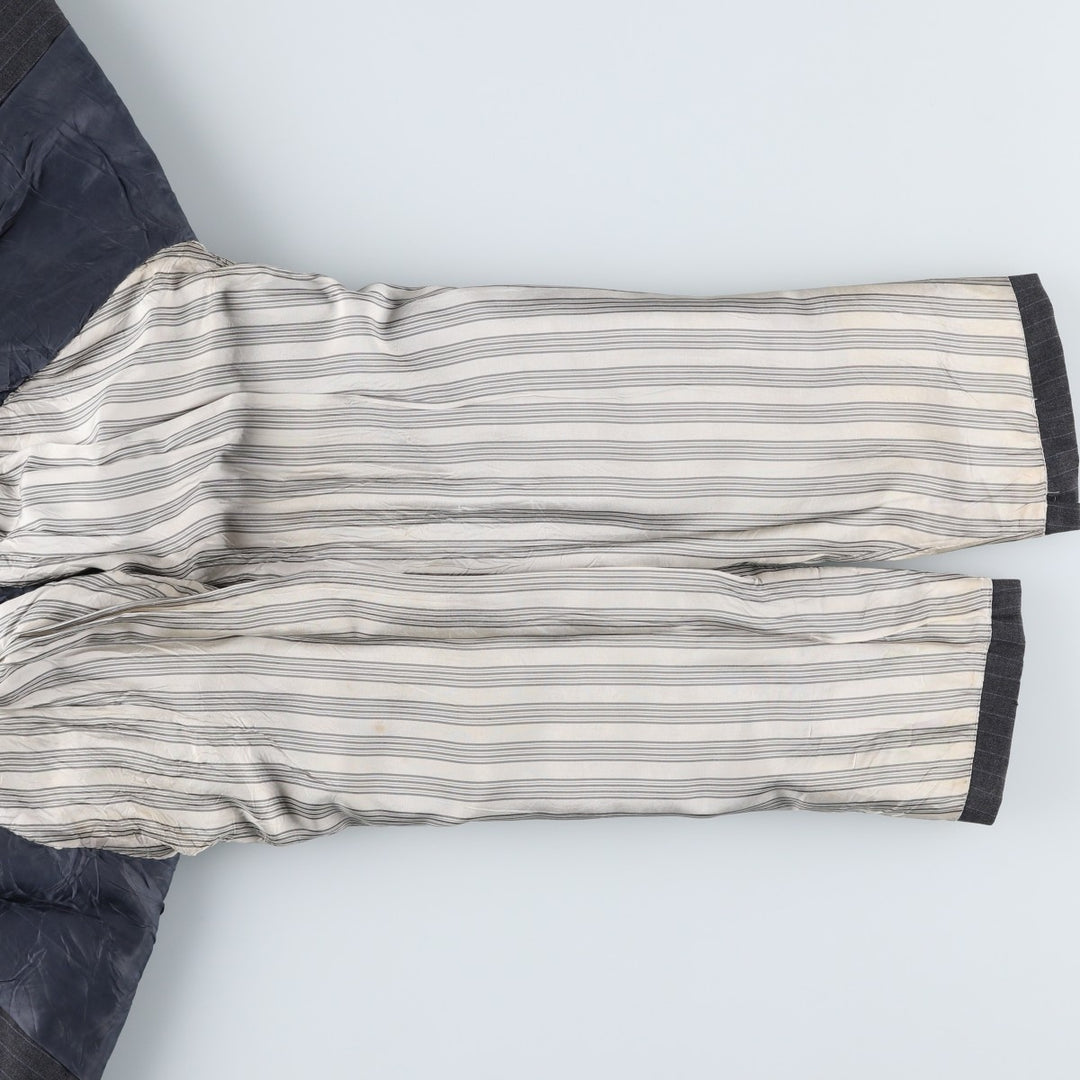 90'S Brooks Brothers MAKERS Stripe Pattern Tailored Jacket, Men's Size Medium, Vintage unclear gray type Vintage Second Hand