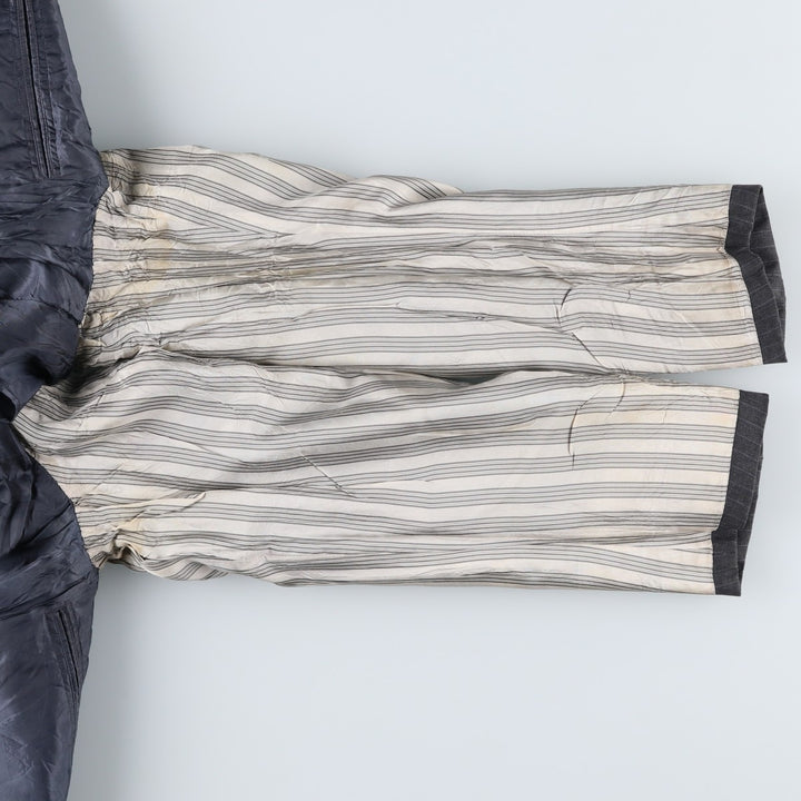 90'S Brooks Brothers MAKERS Stripe Pattern Tailored Jacket, Men's Size Medium, Vintage unclear gray type Vintage Second Hand