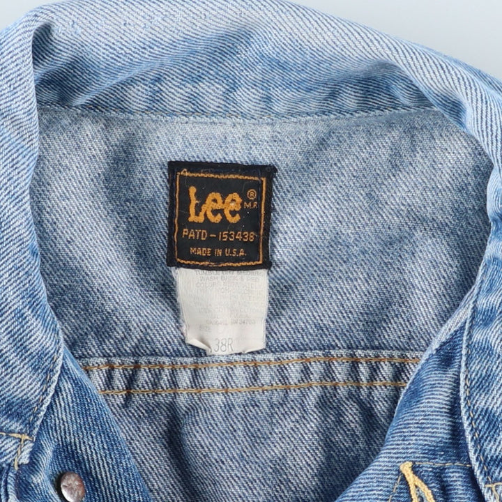 Vintage Lee denim jacket from the 1980'S to 1990s, made in the USA, size S. cotton Blue type light blue Vintage Second Hand