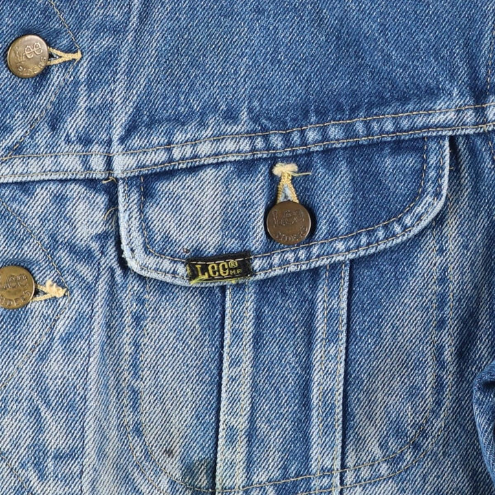 Vintage Lee denim jacket from the 1980'S to 1990s, made in the USA, size S. cotton Blue type light blue Vintage Second Hand