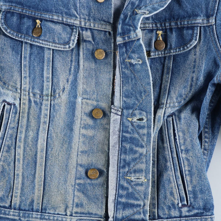 Vintage Lee denim jacket from the 1980'S to 1990s, made in the USA, size S. cotton Blue type light blue Vintage Second Hand