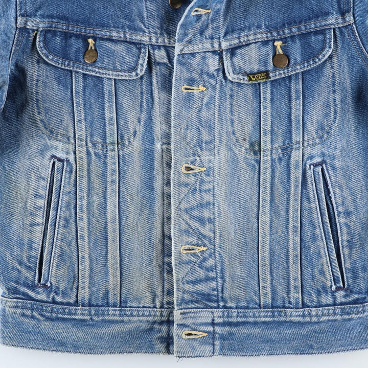 Vintage Lee denim jacket from the 1980'S to 1990s, made in the USA, size S. cotton Blue type light blue Vintage Second Hand