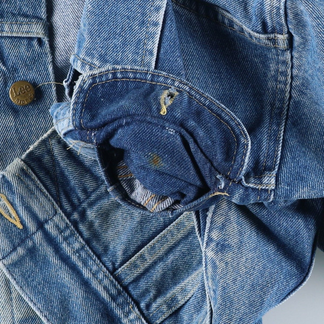 Vintage Lee denim jacket from the 1980'S to 1990s, made in the USA, size S. cotton Blue type light blue Vintage Second Hand