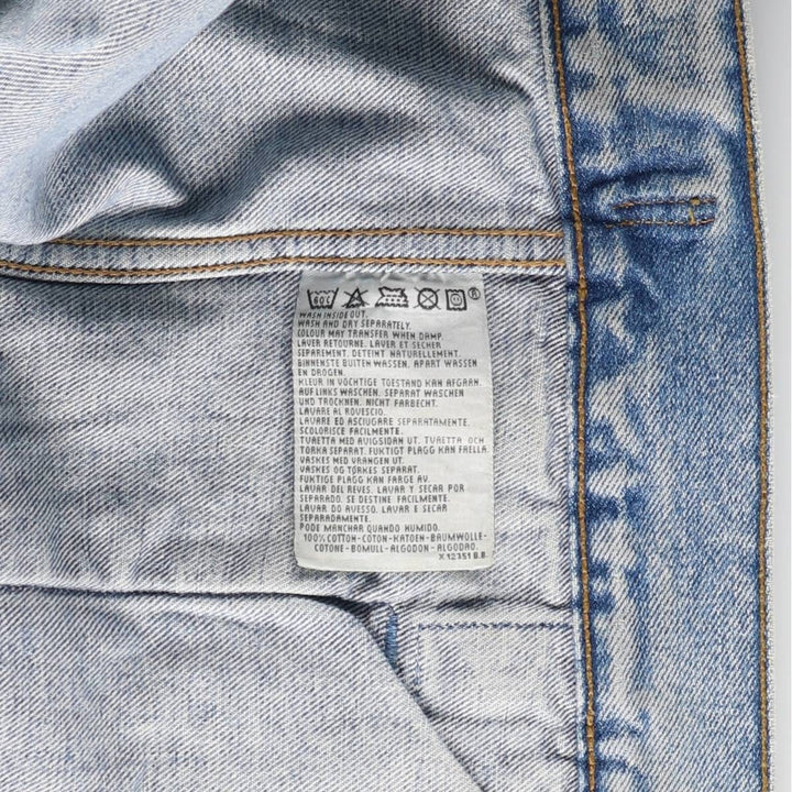 90'S Levi's 70503-0216 Euro Model Denim Jacket, Men's Size Medium, Vintage cotton Blue type light blue Vintage Second Hand