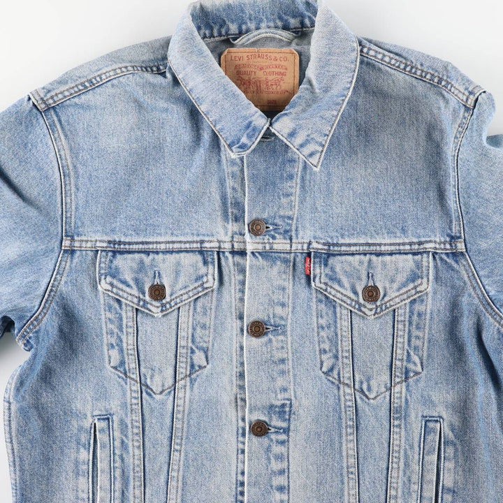90'S Levi's 70503-0216 Euro Model Denim Jacket, Men's Size Medium, Vintage cotton Blue type light blue Vintage Second Hand