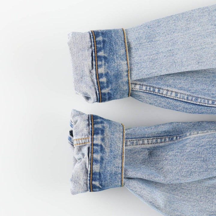 90'S Levi's 70503-0216 Euro Model Denim Jacket, Men's Size Medium, Vintage cotton Blue type light blue Vintage Second Hand