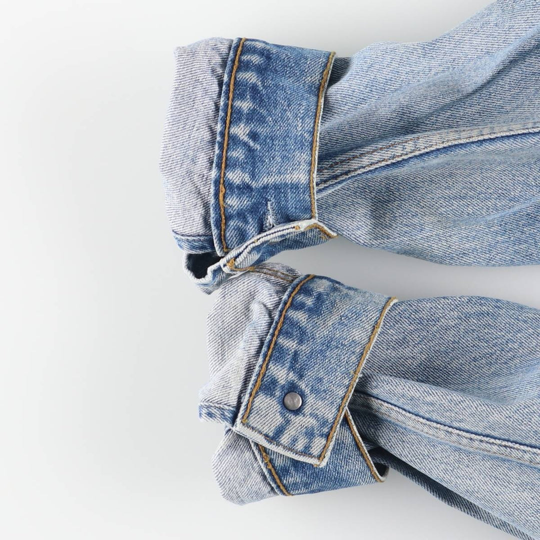 90'S Levi's 70503-0216 Euro Model Denim Jacket, Men's Size Medium, Vintage cotton Blue type light blue Vintage Second Hand