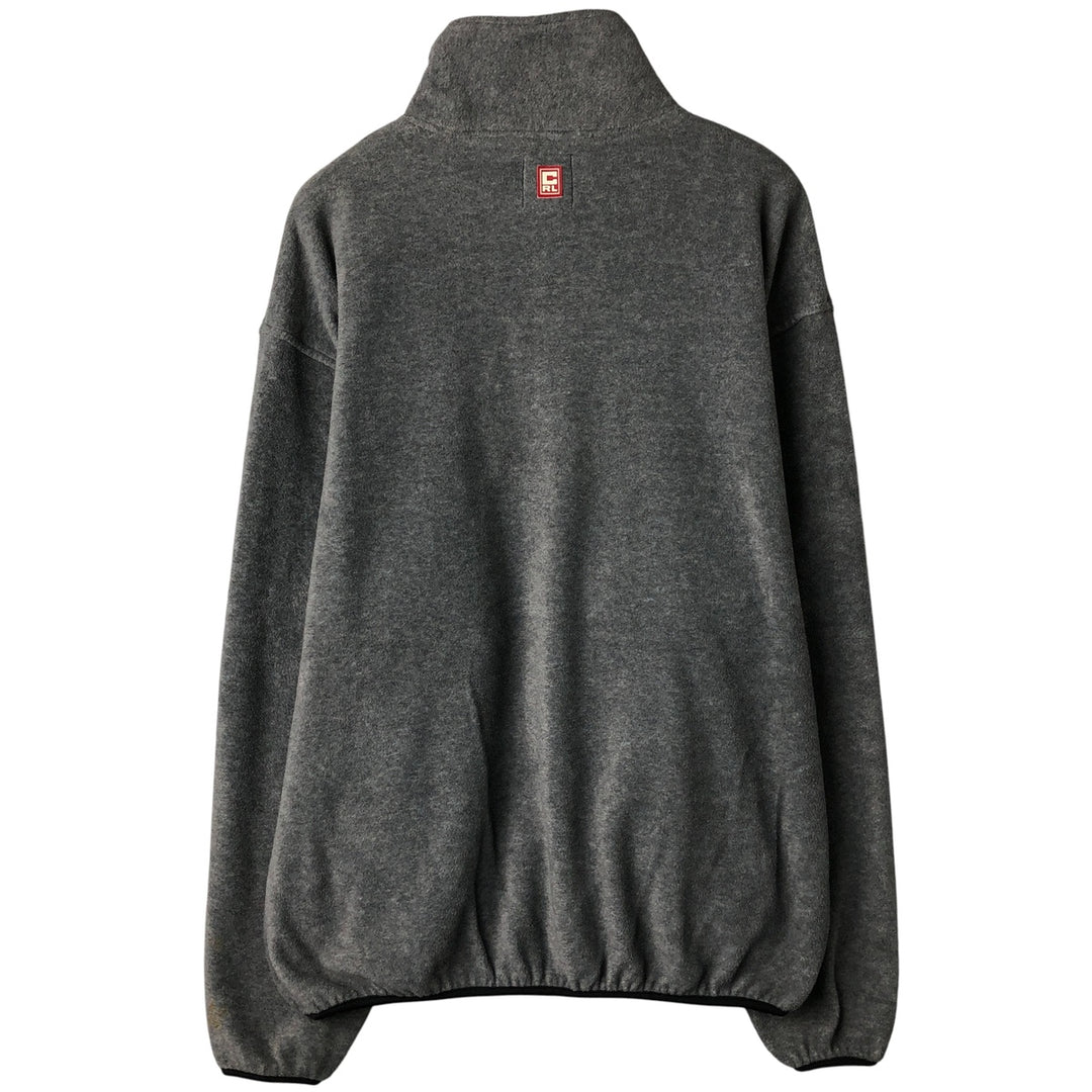 Ralph Lauren Chaps Half-Zip Fleece Pullover, Men's XL unclear gray type Vintage Second Hand