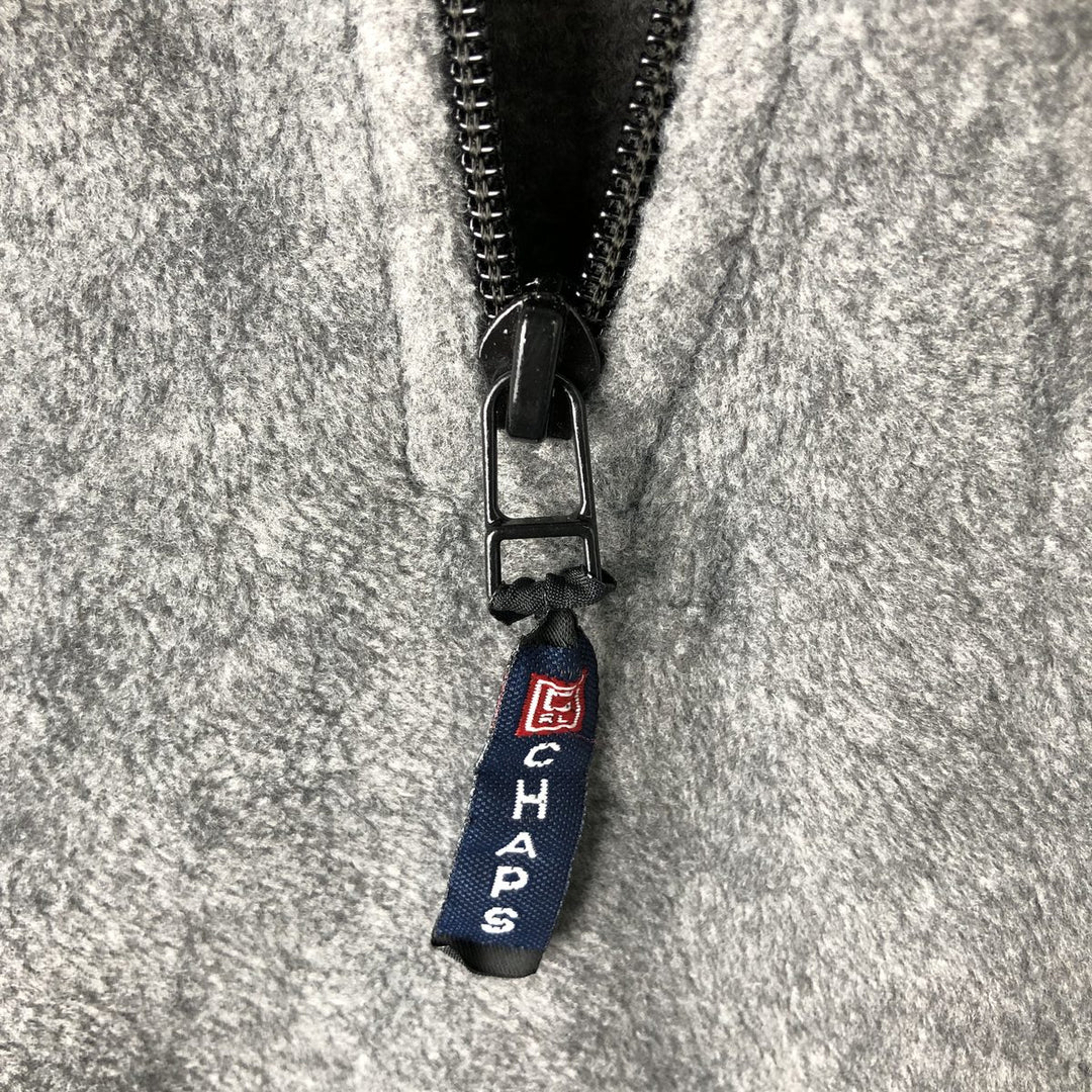 Ralph Lauren Chaps Half-Zip Fleece Pullover, Men's XL unclear gray type Vintage Second Hand