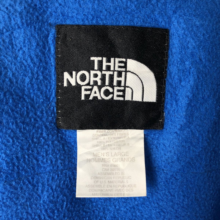 The North Face Denali Jacket, Nylon and Fleece, Men's Large (equivalent to Men's L) polyester black type Vintage Second Hand