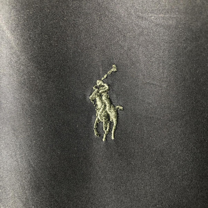 Ralph Lauren POLO by Ralph Lauren Twill Fleece Jacket, Men's XXL polyester black type Vintage Second Hand