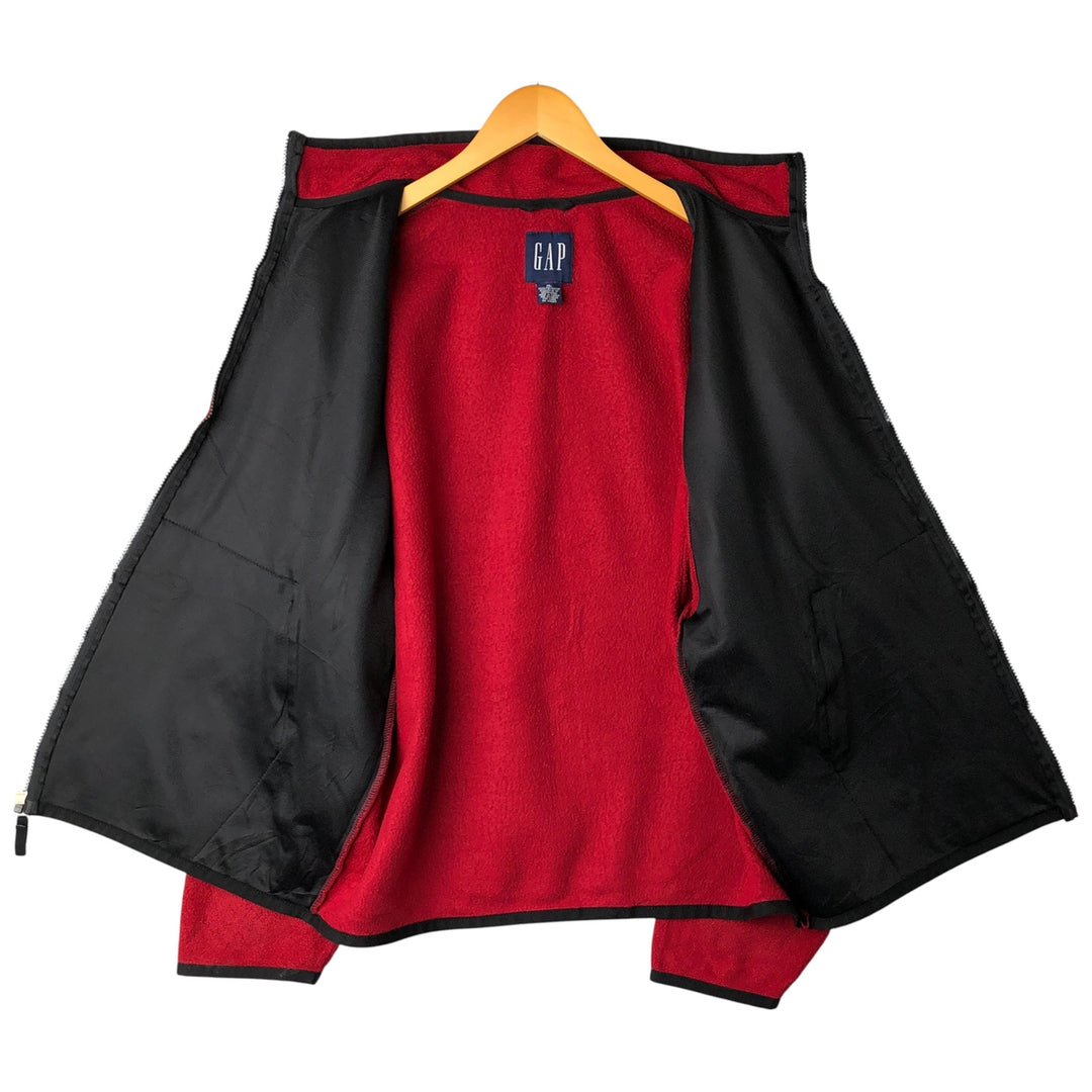 90'S GAP Old Gap Fleece Jacket, Men's XL, Vintage polyester red type Vintage Second Hand