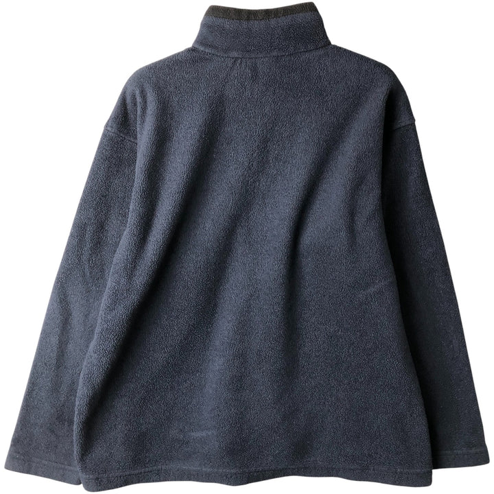 Vintage 90s-00'S Timberland Half-Zip Fleece Pullover, Men's Size Medium polyester navy blue type Vintage Second Hand