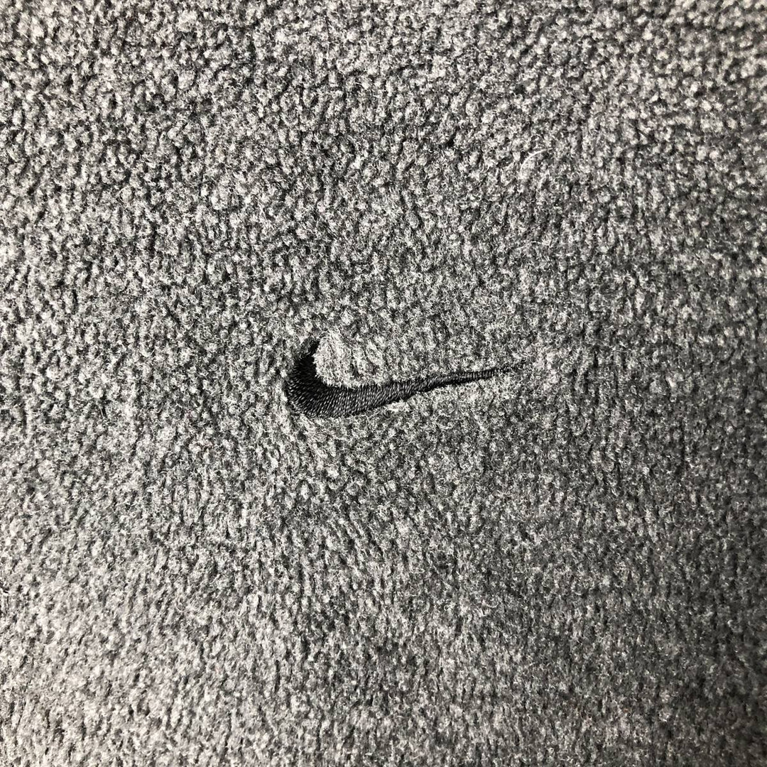 2000'S Nike fleece pullover hoodie, men's size XL polyester Charcoal Vintage Second Hand