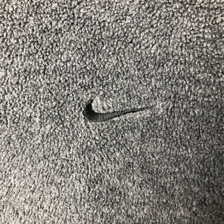2000'S Nike fleece pullover hoodie, men's size XL polyester Charcoal Vintage Second Hand