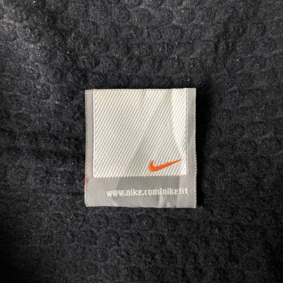 2000'S Nike Half-Zip Fleece Pullover, Men's Size Medium polyester black type Vintage Second Hand