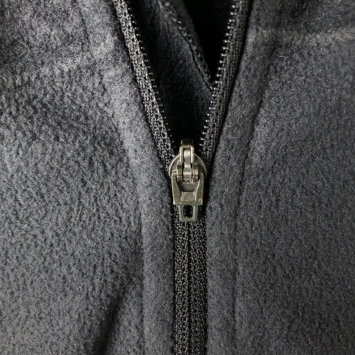 2000'S Nike Half-Zip Fleece Pullover, Men's Size Medium polyester black type Vintage Second Hand