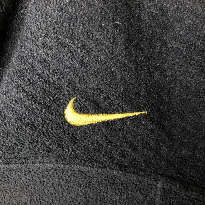 2000'S Nike Half-Zip Fleece Pullover, Men's Size Medium polyester black type Vintage Second Hand