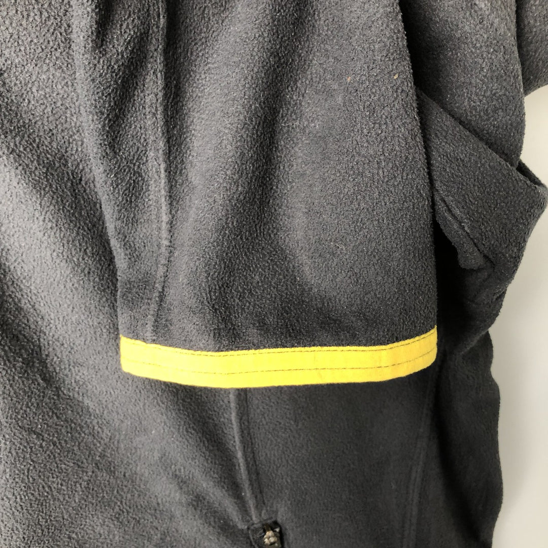2000'S Nike Half-Zip Fleece Pullover, Men's Size Medium polyester black type Vintage Second Hand
