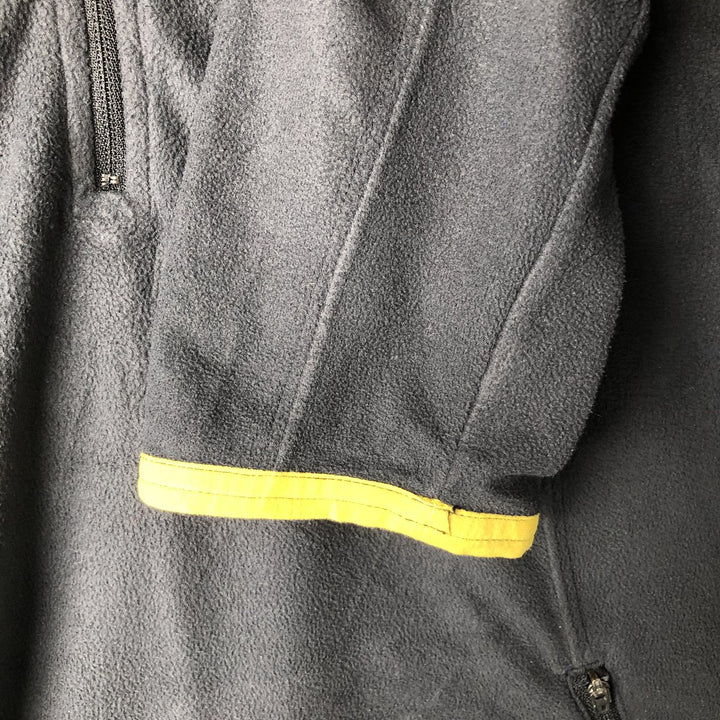 2000'S Nike Half-Zip Fleece Pullover, Men's Size Medium polyester black type Vintage Second Hand