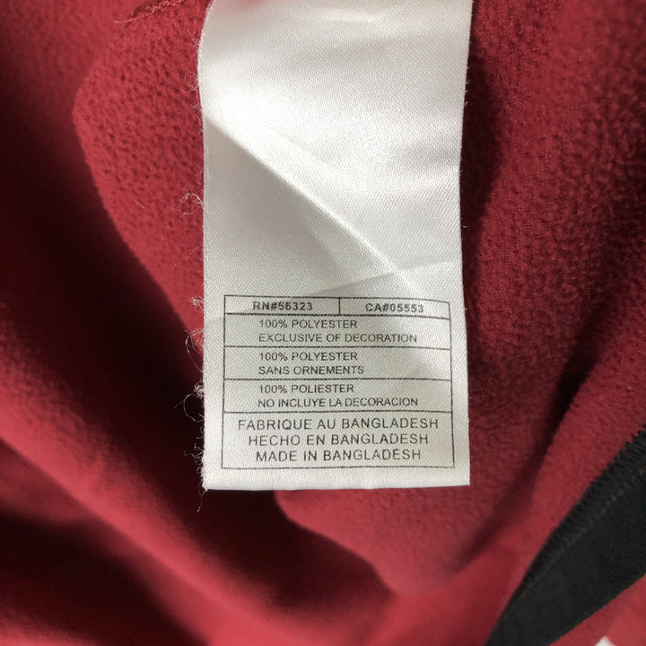 2000'S Nike fleece jacket, men's size M polyester red type Vintage Second Hand