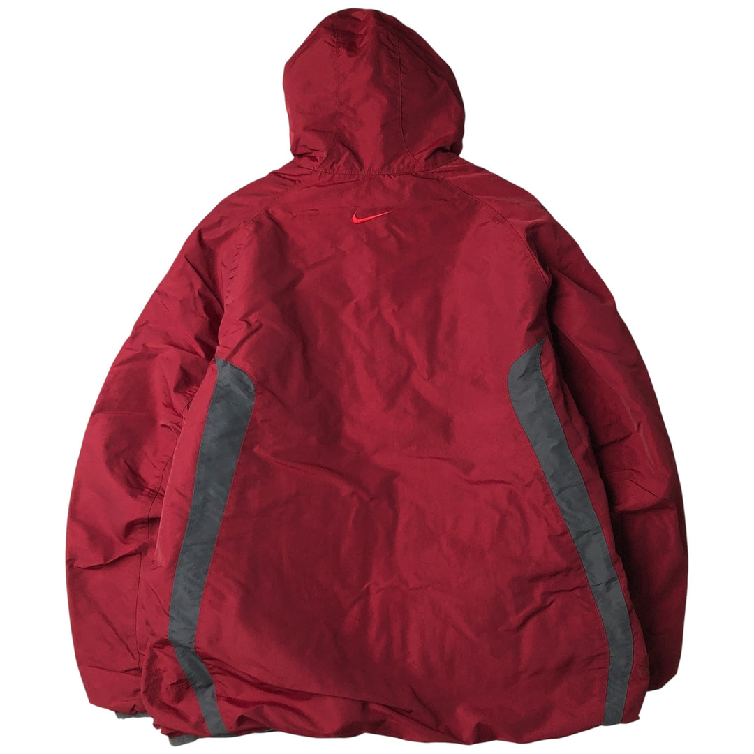 2000'S Nike reversible nylon parka, men's size L Nylon burgundy type Vintage Second Hand