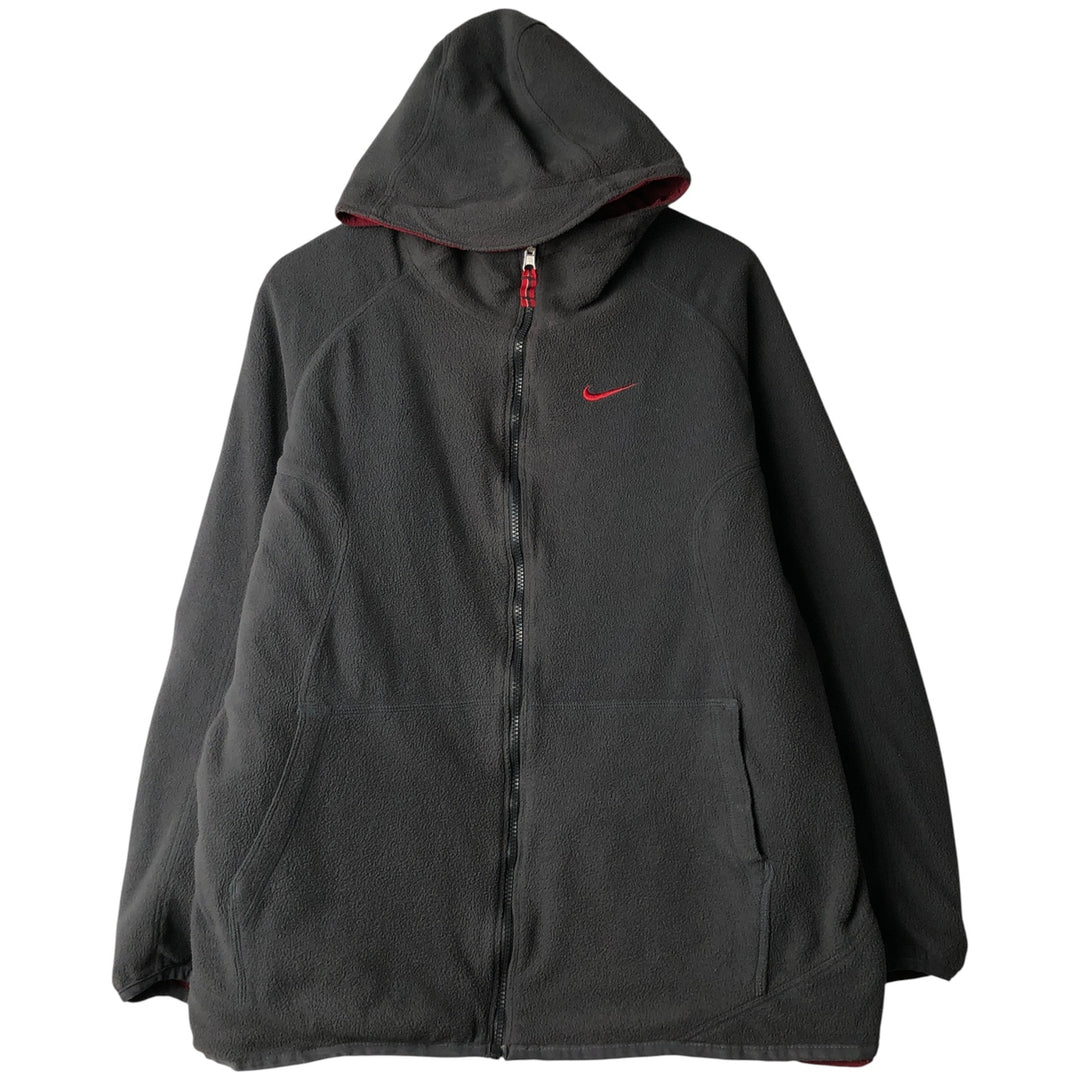 2000'S Nike reversible nylon parka, men's size L Nylon burgundy type Vintage Second Hand