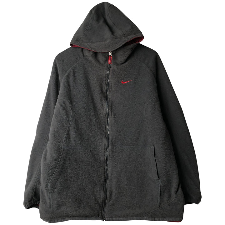 2000'S Nike reversible nylon parka, men's size L Nylon burgundy type Vintage Second Hand
